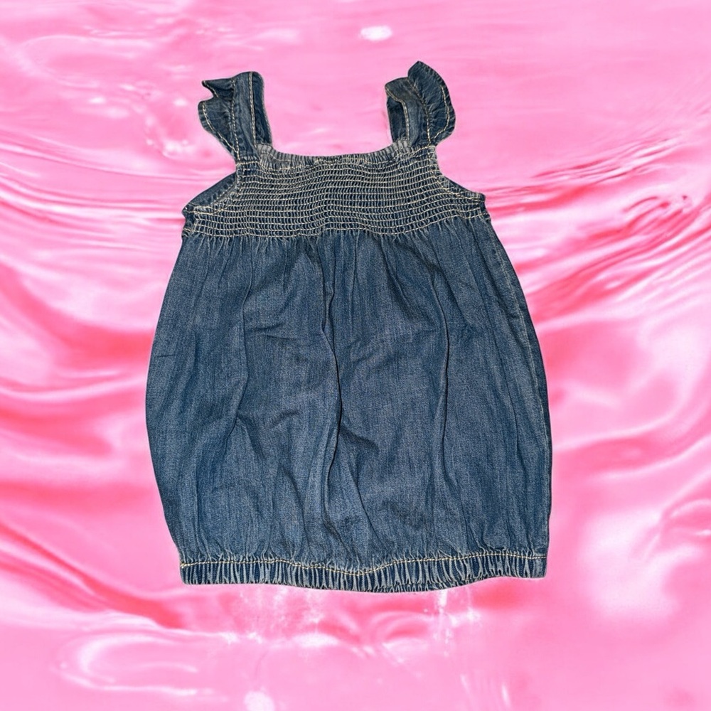 Denim Blue Girls Tank Top Gymboree (6)